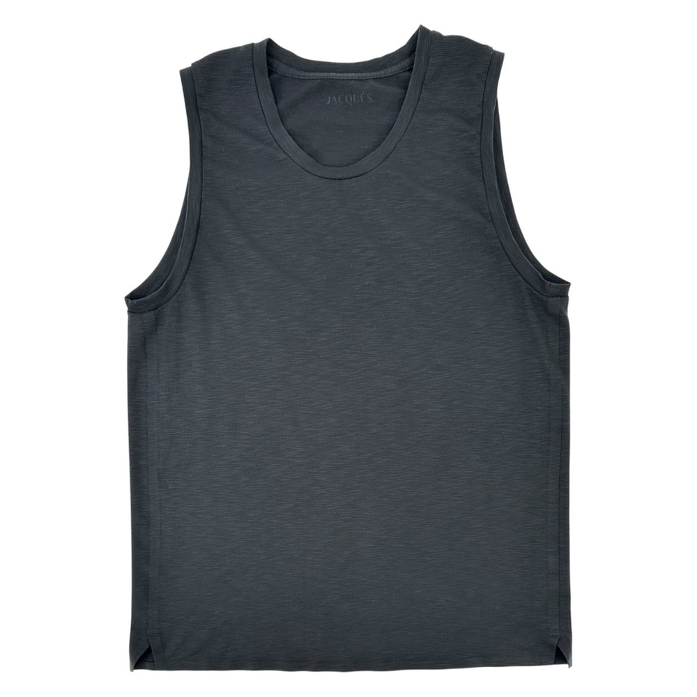 JACQUES NYC Movement Tank - Black Dark Gray Activewear Athletic Tank Top sz S